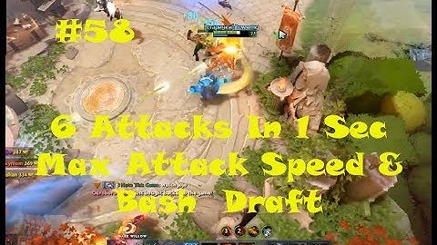 #58 Max Attack Speed & Bash - 6 Attacks In 1 Sec Max Attack Speed & Bash | Dota 2 Ability Draft