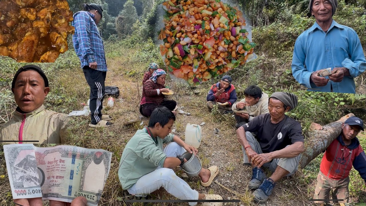 काम गर्दा गर्दा सहुनी खुसीले काम नभ्याऊदै दिऊसै पैशा दिईयो #min joi#villagevlog 