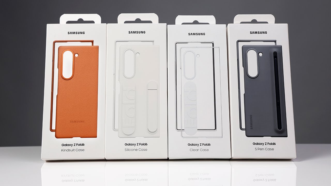 Samsung's Case Line-up for the Galaxy Z Fold 6 (Kindsuit, Silicon