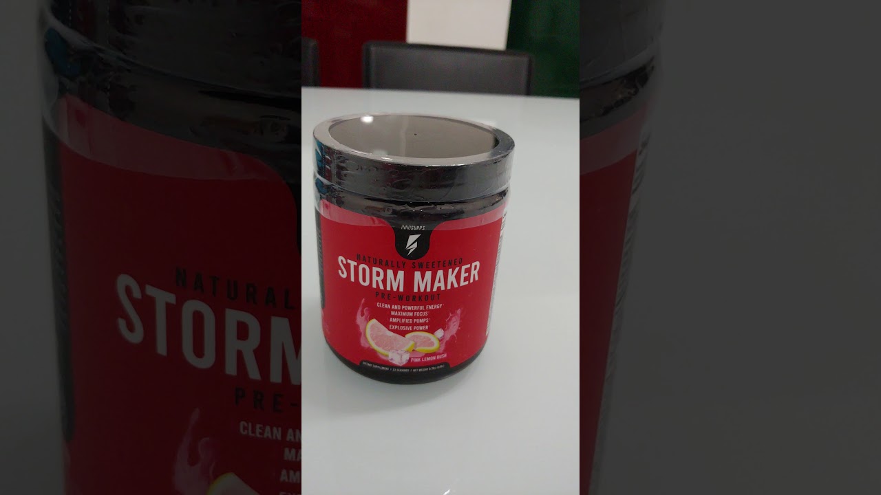 Buy Storm Maker Pre workout Naturally Sweetened YouTube