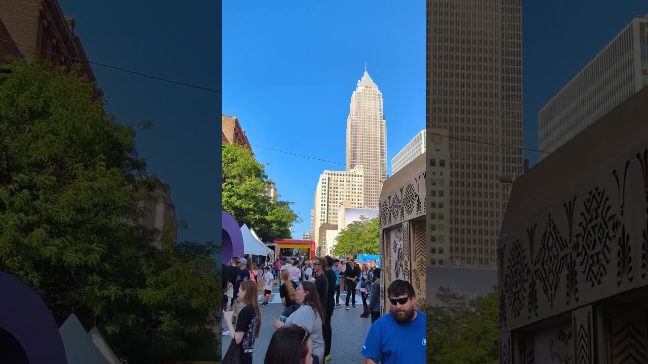 Streets of Cleveland flooded with people! 