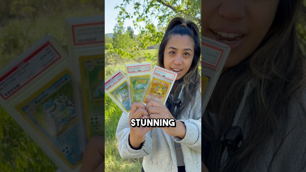 All 3 Of These Base Set Holos Graded Tens🤯       #pokemoncards #pokemontcg