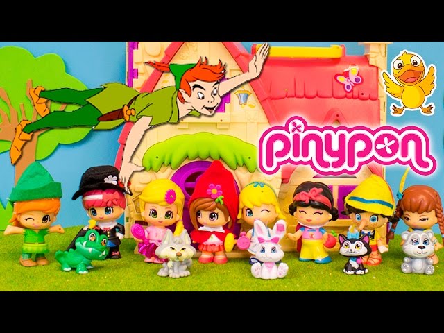 PINYPON cuentos 2: Peter pan, Pinocho, Pocahontas y Mary Poppins * JUGUETES de Pinypon en español - MYVIDEO