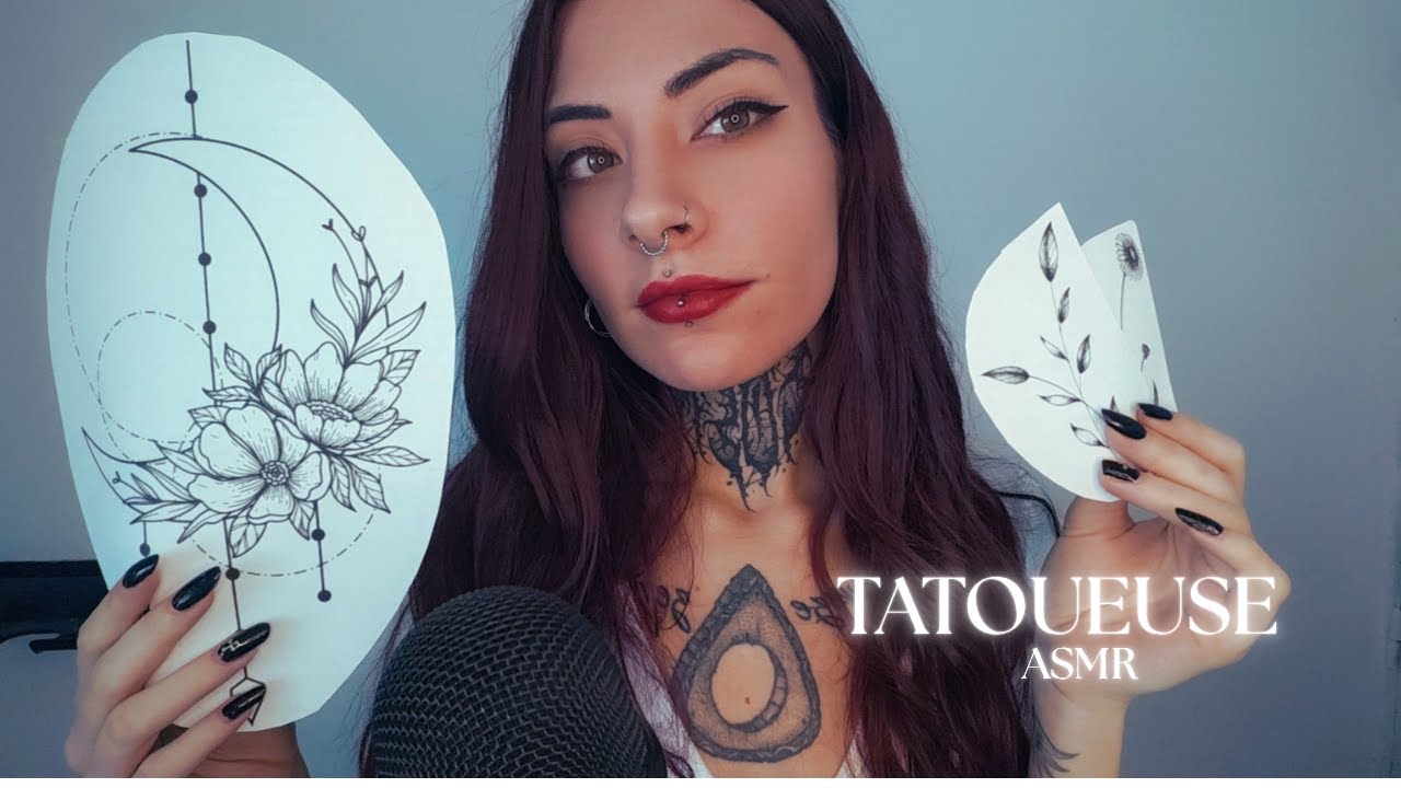 ASMR ROLEPLAY TATOUEUSE | TU AS RENDEZ-VOUS POUR TON TATOUAGE (MESURE, CHUCHOTEMENT,VISUEL)