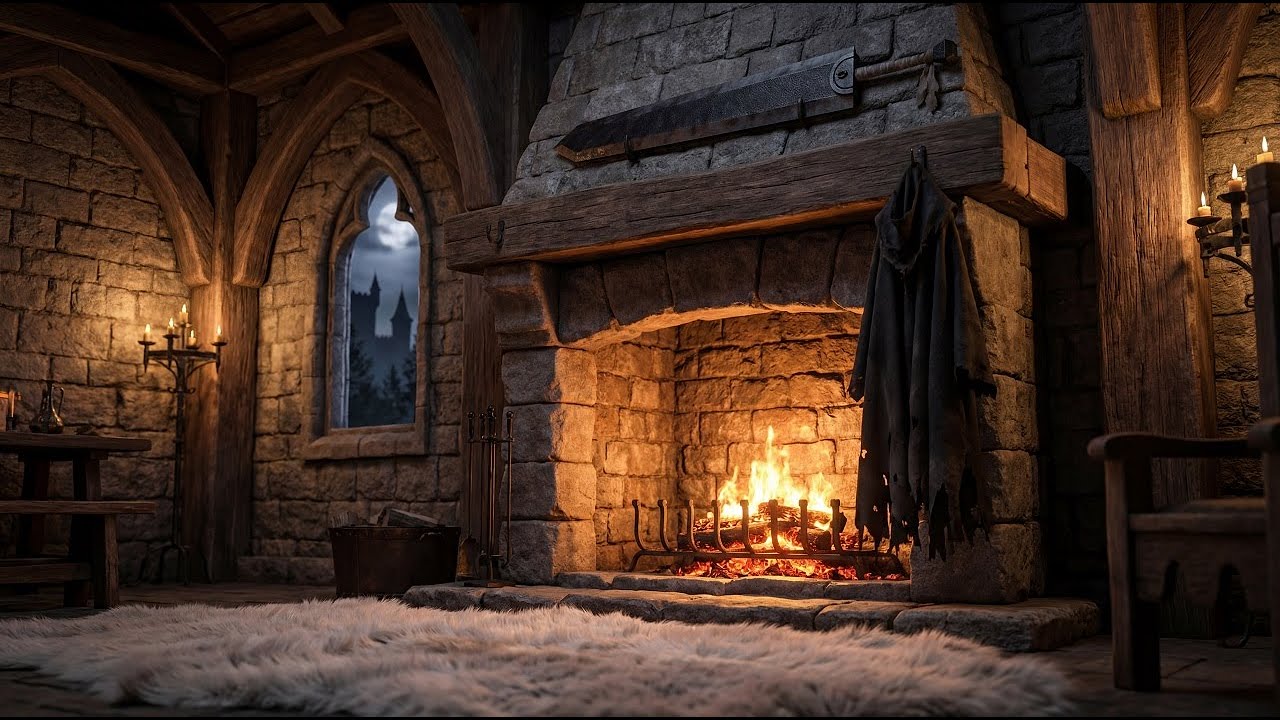 🔥 Wyndham Castle Great Hall Fireplace Berserk Ambience