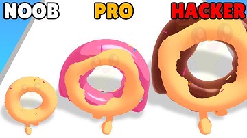 NOOB vs PRO vs HACKER in Hot Donut 3D