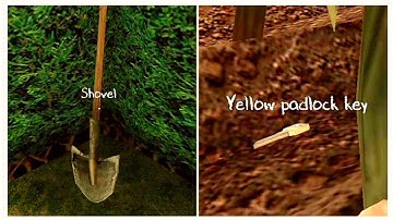 How to Find & Use the Shovel + Yellow padlock key in Evil Nun 2