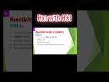 Reaction with HCl #shorts #ytshorts #sciencelecture