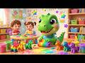🌈 Learn Colors with T-Rex &amp; Play Dough Ponies | Fun Kids Learning Song