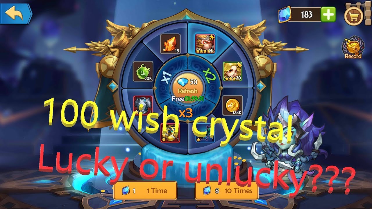 Epic summoners | Wish prize event |100 wish crystal | Lucky or unlucky ??
