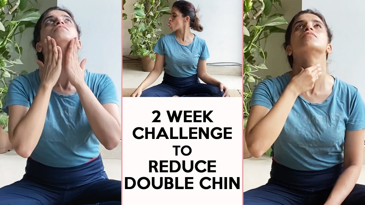 Yoga To Reduce Double Chin Reduce Double Chin In 2 Weeks Yoga With Mansi Fit Tak Youtube