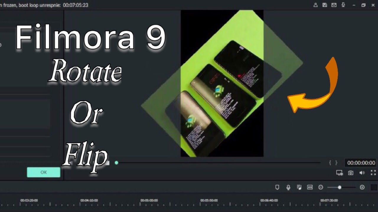 Filmora 9 How To Rotate Or Flip Video Photos Perfectly Youtube