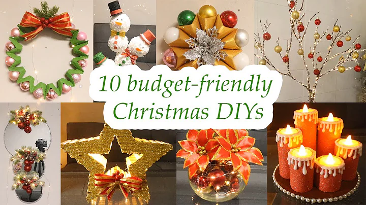 10 Cheap & Cute Christmas Decorations - Christmas DIYs anyone can make