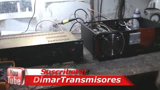 Transmisor FM compuesto por Excitador m31 homologado y lineal Dr2 linea tradicional.