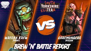 Brew 'n' Battle Report | Goremongers vs Ork Wreckas | Kill Team Warhammer 40K