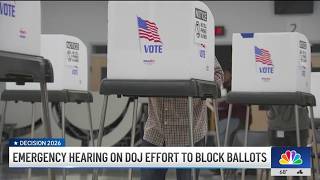 Emergency hearing held on DOJ effort to block ballots in California