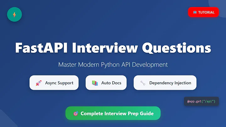 FastAPI Interview Questions 2025 - Complete Python API Framework Guide for Beginners