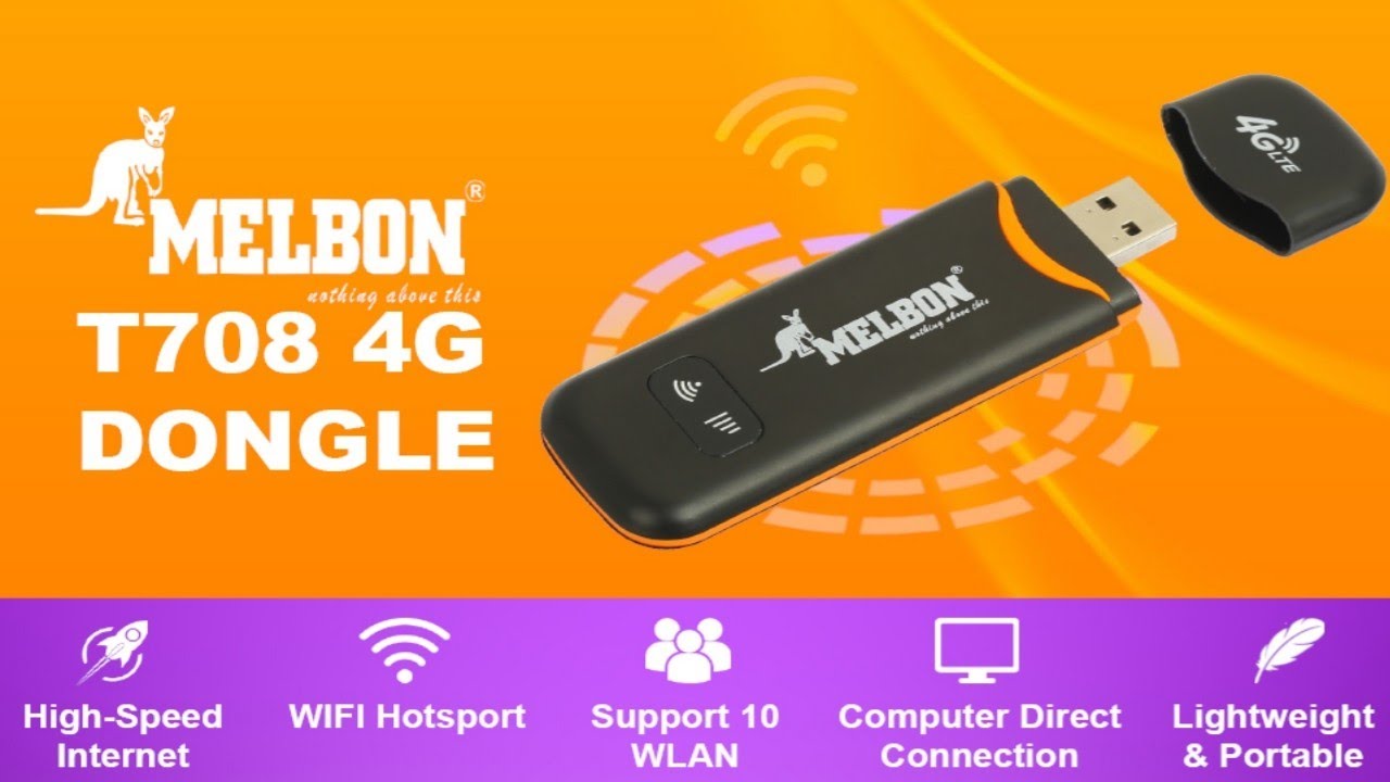 Buy MELBON 4G LTE Wireless USB Dongle Stick with All SIM Network