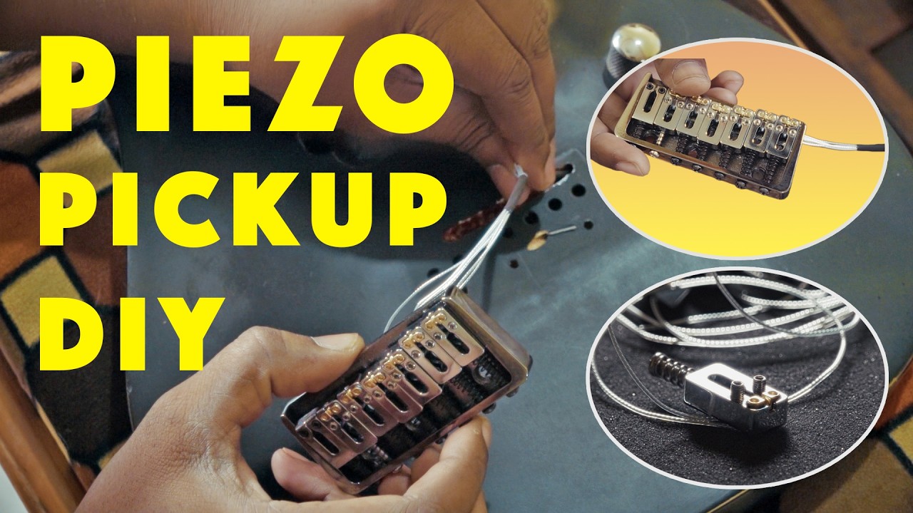 How I Installed Piezo Bridge Pickup On My Old electric Guitar | DIY ...