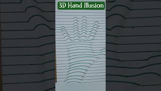 How to Draw 3D Hand ✍️ | Easy Optical Illusion Art Tutorial Part-02 | Amazing Drawing Shorts #3DHand