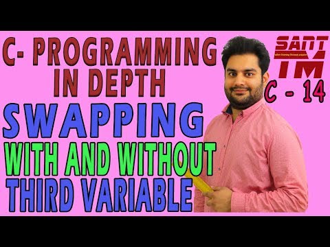 Swapping values of two variables with and without using third variable.