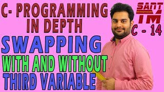 Swapping values of two variables with and without using third variable.