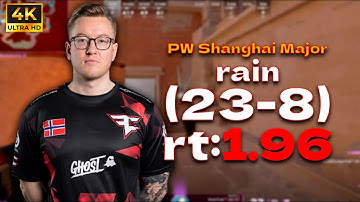 rain (23-8) rt:1.98 vs FNATIC l PW Shanghai Major 2024 Europe RMR A l (anubis) | #cs2 #pov