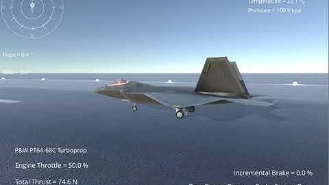 Silantro Unity3D Flight Simulator : F-22 Raptor Flight Test with Combined Secondary Controls