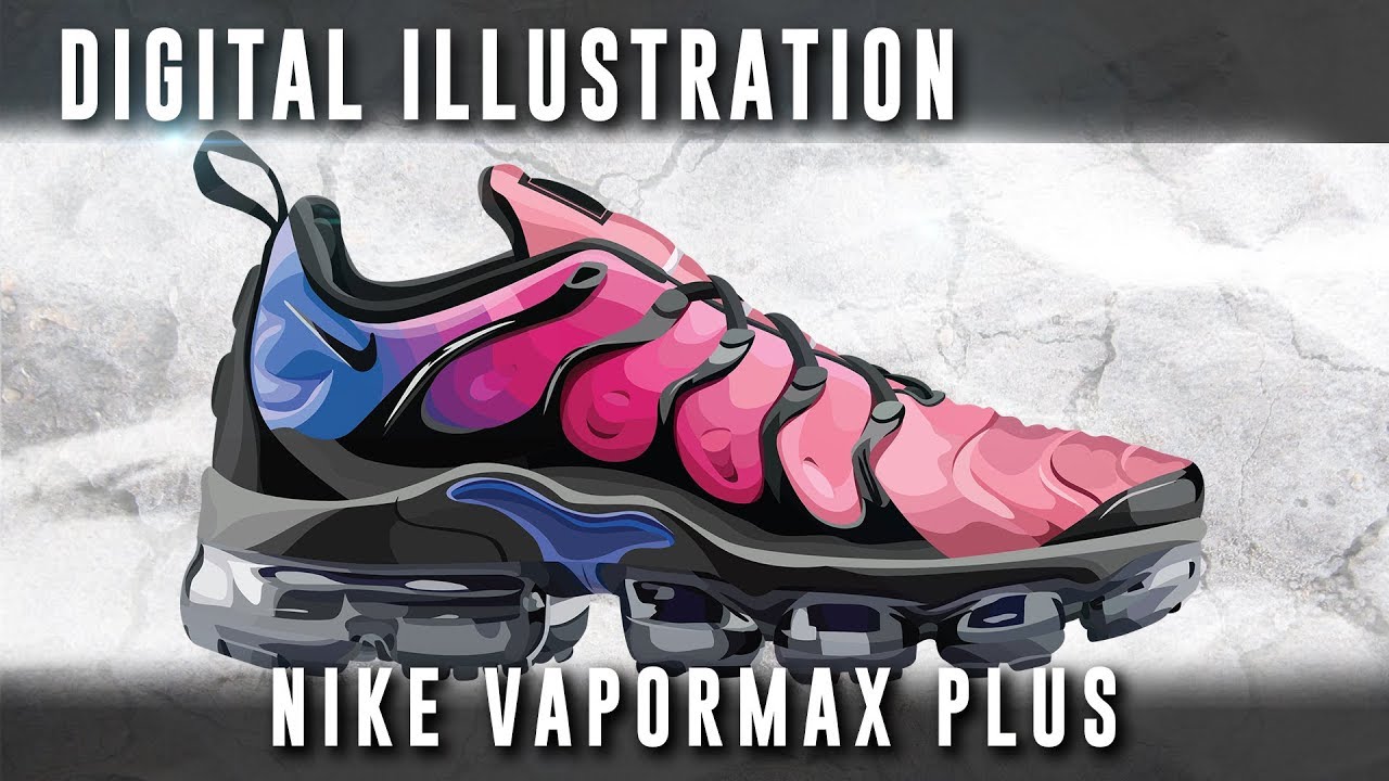 vapormax plus drawing