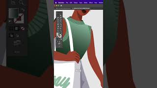 How to add a grainy shading effects in Adobe Illustrator 🎨🙌 #shorts #illustrator #illustration