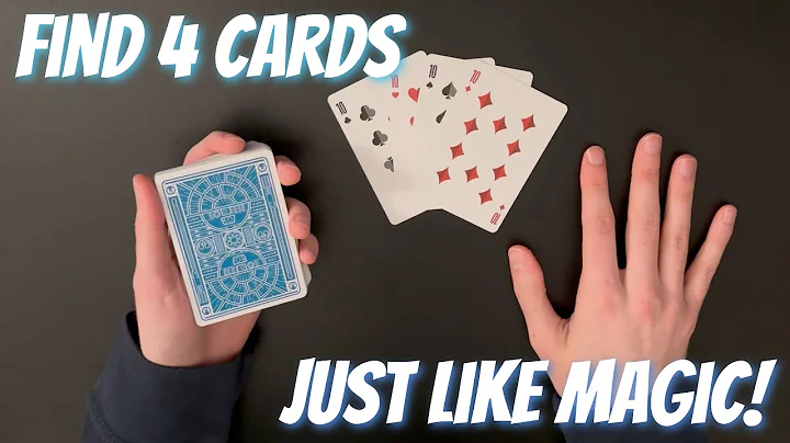 Find Any 4 Cards INSTANTLY! Card Trick Tutorial