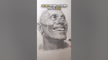 ANATOMY DRAWING: STARTING FROM THE SKULL#anatomy #art #portraitdrawing