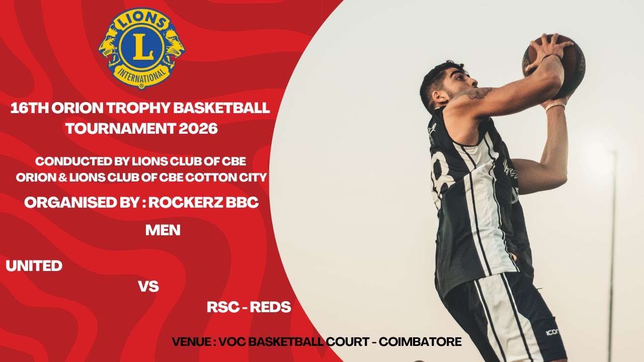 UNITED Vs RSC - REDS l MEN l16th ORION TROPHY BASKETBALL TOURNAMENT 2026