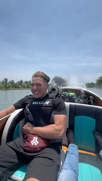4JJ1 Diesel long-tail boat Speed 130 km/h @boost 25psi #longtailboat #dieselengine CR:Limouzjr & BL5