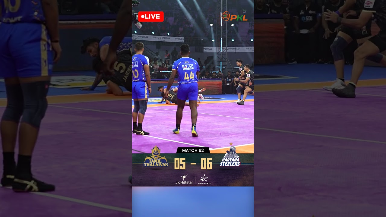 Haryana Steelers super tackle vs Tamil Thalaivas in Match 62 