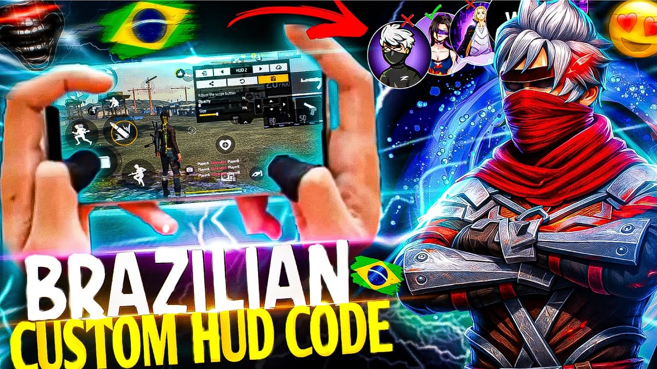 BRAZILIAN 🇧🇷 3 FINGER FASTEST 🤯 CUSTOM HUD CODE | BEST 3 FINGER ...