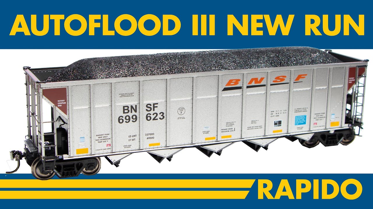 Autoflood III Coal Hoppers - New Run With New Road Names!