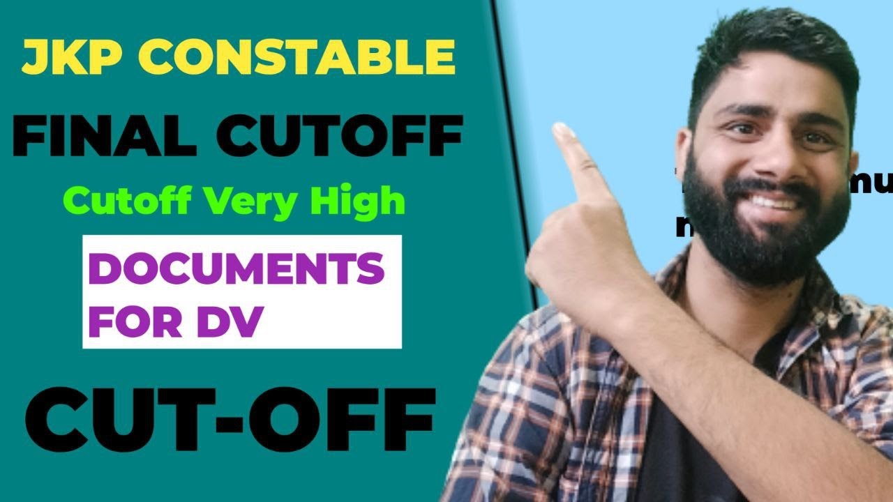 JKP Constable Final Cutoff After DV | Documents Checklist for DV | Low cutoff after telecommunicatio