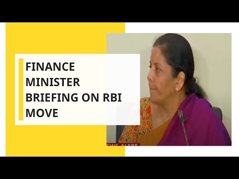 Finance minister Briefing on RBI Move