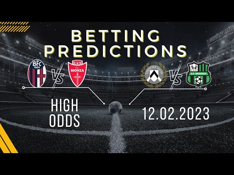 Udinese vs Sassuolo. Bologna vs Monza football betting predictions for 12.02.23