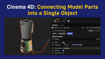 Cinema 4D: Connecting Model Parts into a Single Object