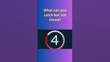 Riddle Me This: What Can You Catch but Not Throw? #puzzle #riddle