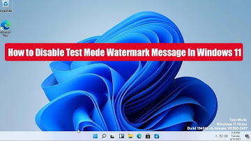 How to Disable Test Mode Watermark Message In Windows 11