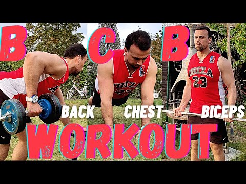 Back Chest Biceps Workout | Super Super Set Mode 🤯🔥! #bcbworkout