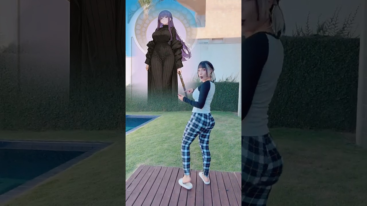 Fern but make it GOTH asf 😜 #anime #cosplay #frieren #youtubeshorts