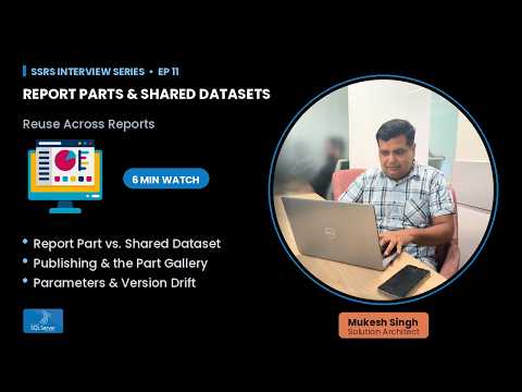 SSRS Interview Questions || SSRS Report Parts Explained Reusing Design, Not Just Data