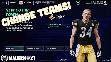 How To Change Teams In Madden 21 Face Of The Franchise Mode!