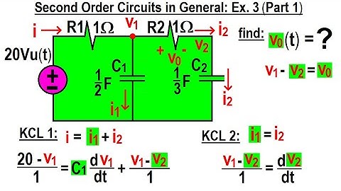 Electrical Engineering: Ch 9: 2nd Order Circuits (64 of 76) 2nd Order Circuits in General Ex 3 Part1