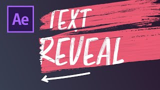 Reveal text with a brush stroke | After Effects Tutorial