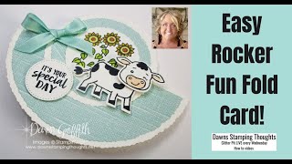 Cute  &  Easy  Rocker  Fun  Fold  Card